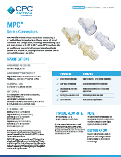 MPC Series Connectors Spec Sheet